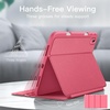 image:imageJETech Folio Case Cover for iPad A16 11th10th Gen Navy  For 20252022 Model MultiAngle Stand Cover Pencil Holder Slim Protective Cover Auto WakeSleepPink