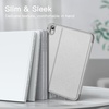 image:imageJETech Folio Case Cover for iPad A16 11th10th Gen Navy  For 20252022 Model MultiAngle Stand Cover Pencil Holder Slim Protective Cover Auto WakeSleepSilver