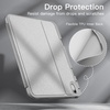 image:imageJETech Folio Case Cover for iPad A16 11th10th Gen Navy  For 20252022 Model MultiAngle Stand Cover Pencil Holder Slim Protective Cover Auto WakeSleepSilver