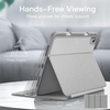image:imageJETech Folio Case Cover for iPad A16 11th10th Gen Navy  For 20252022 Model MultiAngle Stand Cover Pencil Holder Slim Protective Cover Auto WakeSleepSilver