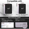 image:imageJETech Folio Case Cover for iPad mini A17 Pro6th Gen 20242021 Black  MultiAngle Stand Cover Pencil Holder Slim Protective Cover Auto WakeSleepPurple
