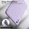 image:imageJETech Folio Case Cover for iPad mini A17 Pro6th Gen 20242021 Black  MultiAngle Stand Cover Pencil Holder Slim Protective Cover Auto WakeSleepPurple