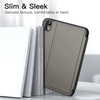 image:imageJETech Folio Case Cover for iPad mini A17 Pro6th Gen 20242021 Black  MultiAngle Stand Cover Pencil Holder Slim Protective Cover Auto WakeSleepSpace Gray