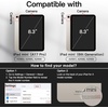 image:imageJETech Folio Case Cover for iPad mini A17 Pro6th Gen 20242021 Black  MultiAngle Stand Cover Pencil Holder Slim Protective Cover Auto WakeSleepStarlight