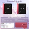 image:imageJETech Glitter Case Cover for iPad A16 11th10th Gen Pink  For 20252022 Model Sparkly Glitter Design Pencil Holder Slim Clear Back Kids and GirlsFriendlyPink