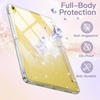image:imageJETech Glitter Case Cover for iPad A16 11th10th Gen Pink  For 20252022 Model Sparkly Glitter Design Pencil Holder Slim Clear Back Kids and GirlsFriendlyGold