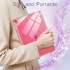 image:imageJETech Glitter Case Cover for iPad A16 11th10th Gen Pink  For 20252022 Model Sparkly Glitter Design Pencil Holder Slim Clear Back Kids and GirlsFriendlyPink