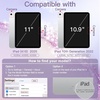 image:imageJETech Glitter Case Cover for iPad A16 11th10th Gen Pink  For 20252022 Model Sparkly Glitter Design Pencil Holder Slim Clear Back Kids and GirlsFriendlySilver