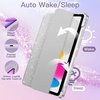 image:imageJETech Glitter Case Cover for iPad A16 11th10th Gen Pink  For 20252022 Model Sparkly Glitter Design Pencil Holder Slim Clear Back Kids and GirlsFriendlySilver