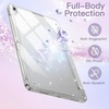image:imageJETech Glitter Case Cover for iPad A16 11th10th Gen Pink  For 20252022 Model Sparkly Glitter Design Pencil Holder Slim Clear Back Kids and GirlsFriendlySilver