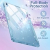 image:imageJETech Glitter Case Cover for iPad A16 11th10th Gen Pink  For 20252022 Model Sparkly Glitter Design Pencil Holder Slim Clear Back Kids and GirlsFriendlySky Blue
