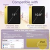 image:imageJETech Glitter Case Cover for iPad A16 11th10th Gen Pink  For 20252022 Model Sparkly Glitter Design Pencil Holder Slim Clear Back Kids and GirlsFriendlyGold