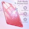 image:imageJETech Glitter Case Cover for iPad A16 11th10th Gen Pink  For 20252022 Model Sparkly Glitter Design Pencil Holder Slim Clear Back Kids and GirlsFriendlyPink