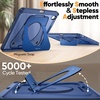 image:imageJETech Kickstand Case for iPad A16 11th10th Gen Black  For 20252022 Model Adjustable MultiAngle Stand Pencil Holder Slim Shockproof Frosted BackNavy