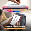 image:imageJETech Kickstand Case for iPad A16 11th10th Gen Black  For 20252022 Model Adjustable MultiAngle Stand Pencil Holder Slim Shockproof Frosted BackPink