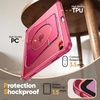 image:imageJETech Kickstand Case for iPad A16 11th10th Gen Black  For 20252022 Model Adjustable MultiAngle Stand Pencil Holder Slim Shockproof Frosted BackPink