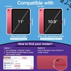 image:imageJETech Kids Case for iPad A16 11th10th Gen Blue  For 20252022 Model 360 Rotating Handle Stand Shockproof Lightweight Pencil HolderPlum