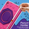 image:imageJETech Kids Case for iPad A16 11th10th Gen Blue  For 20252022 Model 360 Rotating Handle Stand Shockproof Lightweight Pencil HolderPlum