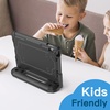 image:imageJETech Kids Case for iPad A16 11th10th Gen Blue  For 20252022 Model Builtin Screen Protector 360 Handle Stand Shockproof KidFriendlyBlack