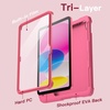 image:imageJETech Kids Case for iPad A16 11th10th Gen Blue  For 20252022 Model Builtin Screen Protector 360 Handle Stand Shockproof KidFriendlyPink