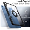 image:imageJETech Magnetic Detachable Case Cover for iPad A16 11th10th Gen Navy  For 20252022 Model Rotating Cover PortraitLandscape Stand Raised Screen View Auto WakeSleepBlack