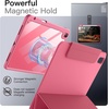 image:imageJETech Magnetic Detachable Case Cover for iPad A16 11th10th Gen Navy  For 20252022 Model Rotating Cover PortraitLandscape Stand Raised Screen View Auto WakeSleepPink