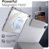 image:imageJETech Magnetic Detachable Case Cover for iPad A16 11th10th Gen Navy  For 20252022 Model Rotating Cover PortraitLandscape Stand Raised Screen View Auto WakeSleepSilver
