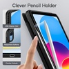 image:imageJETech Matte Case Cover for iPad A16 11th10th Gen Navy  For 20252022 Model Frosted Translucent Back Pencil Holder Slim Stand Design AntiFingerprint FinishBlack
