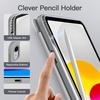 image:imageJETech Matte Case Cover for iPad A16 11th10th Gen Navy  For 20252022 Model Frosted Translucent Back Pencil Holder Slim Stand Design AntiFingerprint FinishSilver