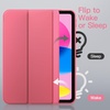 image:imageJETech Matte Case Cover for iPad A16 11th10th Gen Navy  For 20252022 Model Frosted Translucent Back Pencil Holder Slim Stand Design AntiFingerprint FinishPink