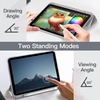 image:imageJETech Matte Case Cover for iPad A16 11th10th Gen Navy  For 20252022 Model Frosted Translucent Back Pencil Holder Slim Stand Design AntiFingerprint FinishSilver