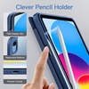 image:imageJETech Matte Case Cover for iPad A16 11th10th Gen Navy  For 20252022 Model Frosted Translucent Back Pencil Holder Slim Stand Design AntiFingerprint FinishNavy