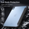 image:imageJETech Matte Case Cover for iPad A16 11th10th Gen Navy  For 20252022 Model Frosted Translucent Back Pencil Holder Slim Stand Design AntiFingerprint FinishBlack