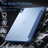 image:imageJETech Matte Case Cover for iPad A16 11th10th Gen Navy  For 20252022 Model Frosted Translucent Back Pencil Holder Slim Stand Design AntiFingerprint FinishNavy