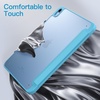 image:imageJETech Matte Case Cover for iPad A16 11th10th Gen Navy  For 20252022 Model Frosted Translucent Back Pencil Holder Slim Stand Design AntiFingerprint FinishSky Blue