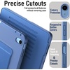 image:imageJETech MultiAngle Stand Case for iPad A16 11th10th Gen Navy  For 20252022 Model UltraStable Design Pencil Holder Slim Shockproof Frosted AntiFingerprint BackNavy
