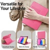 image:imageJETech MultiAngle Stand Case for iPad A16 11th10th Gen Navy  For 20252022 Model UltraStable Design Pencil Holder Slim Shockproof Frosted AntiFingerprint BackPink
