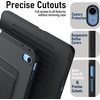 image:imageJETech MultiAngle Stand Case for iPad A16 11th10th Gen Navy  For 20252022 Model UltraStable Design Pencil Holder Slim Shockproof Frosted AntiFingerprint BackBlack