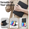 image:imageJETech MultiAngle Stand Case for iPad A16 11th10th Gen Navy  For 20252022 Model UltraStable Design Pencil Holder Slim Shockproof Frosted AntiFingerprint BackBlack