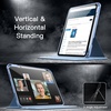 image:imageJETech Rotating Case Cover for iPad A16 11th10th Gen Navy  For 20252022 Model 360 Rotation Stand Clear Back Auto WakeSleep Pencil Holder Full ProtectionBlue