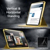 image:imageJETech Rotating Case Cover for iPad A16 11th10th Gen Navy  For 20252022 Model 360 Rotation Stand Clear Back Auto WakeSleep Pencil Holder Full ProtectionYellow