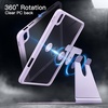 image:imageJETech Rotating Case Cover for iPad A16 11th10th Gen Navy  For 20252022 Model 360 Rotation Stand Clear Back Auto WakeSleep Pencil Holder Full ProtectionLight Purple