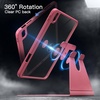 image:imageJETech Rotating Case Cover for iPad A16 11th10th Gen Navy  For 20252022 Model 360 Rotation Stand Clear Back Auto WakeSleep Pencil Holder Full ProtectionPink