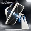 image:imageJETech Rotating Case Cover for iPad A16 11th10th Gen Navy  For 20252022 Model 360 Rotation Stand Clear Back Auto WakeSleep Pencil Holder Full ProtectionWhite