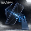 image:imageJETech Rotating Case Cover for iPad A16 11th10th Gen Navy  For 20252022 Model 360 Rotation Stand Clear Back Auto WakeSleep Pencil Holder Full ProtectionNavy