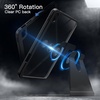 image:imageJETech Rotating Case Cover for iPad A16 11th10th Gen Navy  For 20252022 Model 360 Rotation Stand Clear Back Auto WakeSleep Pencil Holder Full ProtectionBlack