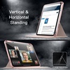 image:imageJETech Rotating Case Cover for iPad A16 11th10th Gen Navy  For 20252022 Model 360 Rotation Stand Clear Back Auto WakeSleep Pencil Holder Full ProtectionSandy Pink