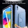 image:imageJETech Rotating Case Cover for iPad A16 11th10th Gen Navy  For 20252022 Model 360 Rotation Stand Clear Back Auto WakeSleep Pencil Holder Full ProtectionBlue