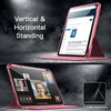image:imageJETech Rotating Case Cover for iPad A16 11th10th Gen Navy  For 20252022 Model 360 Rotation Stand Clear Back Auto WakeSleep Pencil Holder Full ProtectionPink