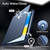 image:imageJETech Rotating Case Cover for iPad A16 11th10th Gen Navy  For 20252022 Model 360 Rotation Stand Clear Back Auto WakeSleep Pencil Holder Full ProtectionNavy